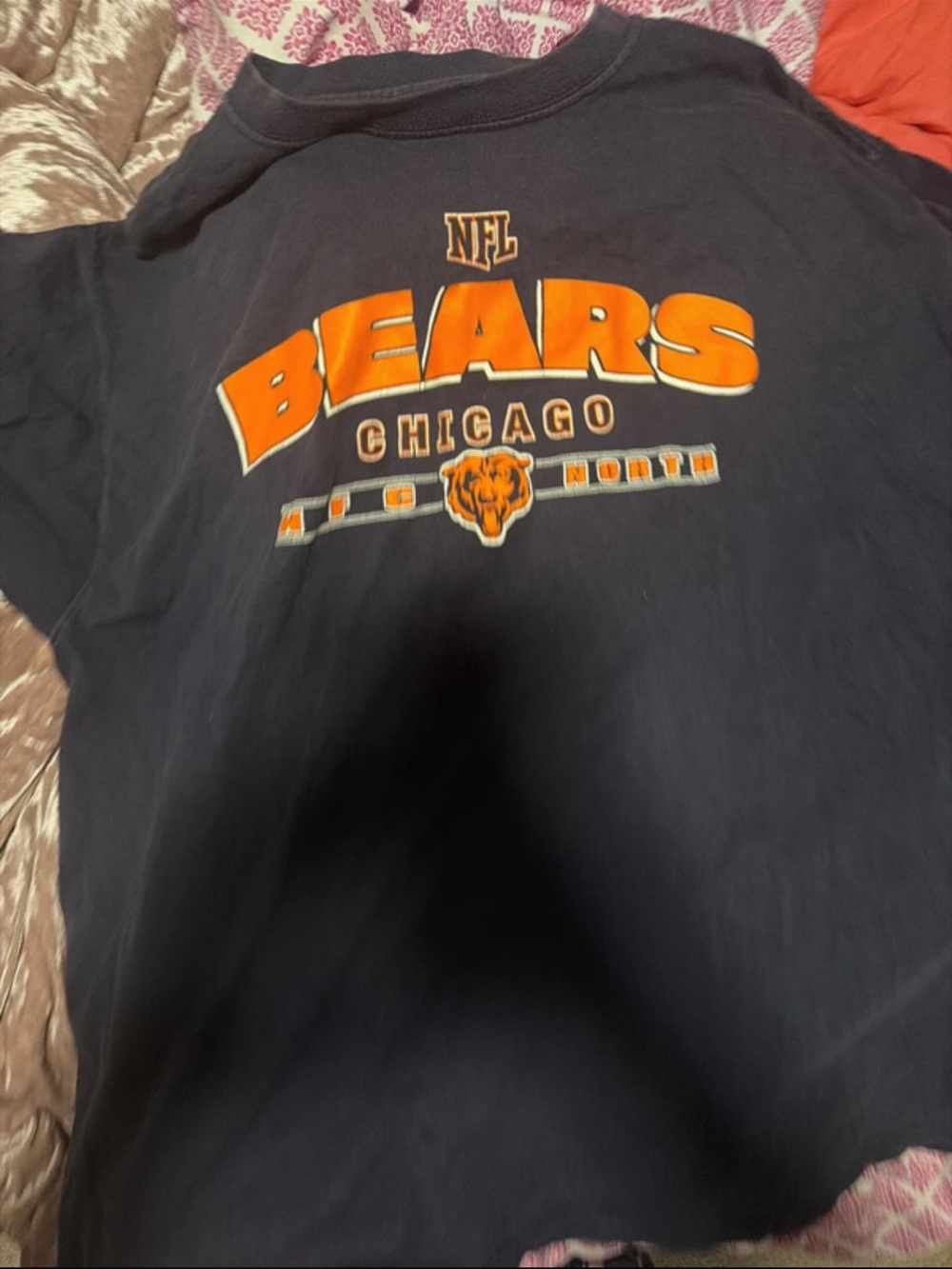 NFL Chicago Bears Tee in Black and Orange